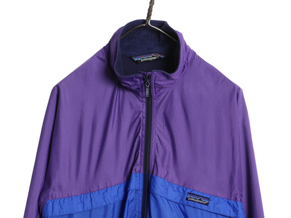  80s USA製 ★ パタゴニア フェザーウェイト シェル ジャケット メンズ M / 古着 ヴィンテージ ナイロン フルジップ ハイネック ツートン