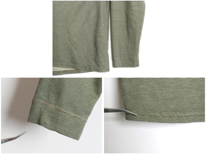 00s USA製 パタゴニア キャプリーン 長袖 Tシャツ メンズ L / 03年製 オールド アウトドア ボーダー ストレッチ アンダーシャツ ロンT 緑