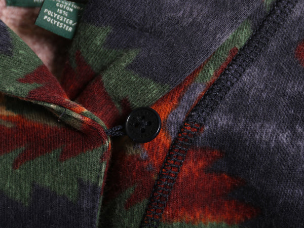 00s ラルフローレン ネイティブ柄 ショールカラー スウェット ジャケット レディース L オールド ポロ カーディガン 羽織り 前開き 裏起毛