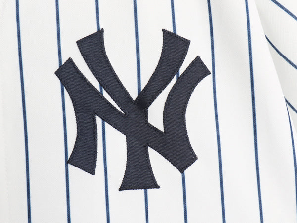ヤンキース ベースボール シャツ キッズ XL メンズ S 程/ MLB オフィシャル マジェスティック 大リーグ ユニフォーム ジャージ 重ね着 野球