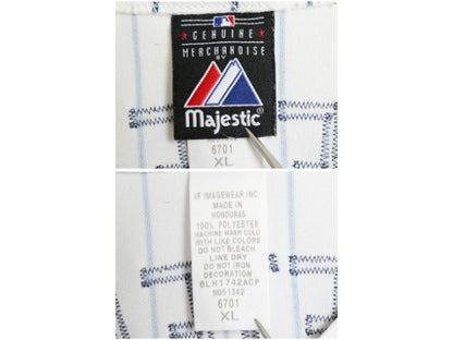 ヤンキース ベースボール シャツ キッズ XL メンズ S 程/ MLB オフィシャル マジェスティック 大リーグ ユニフォーム ジャージ 重ね着 野球