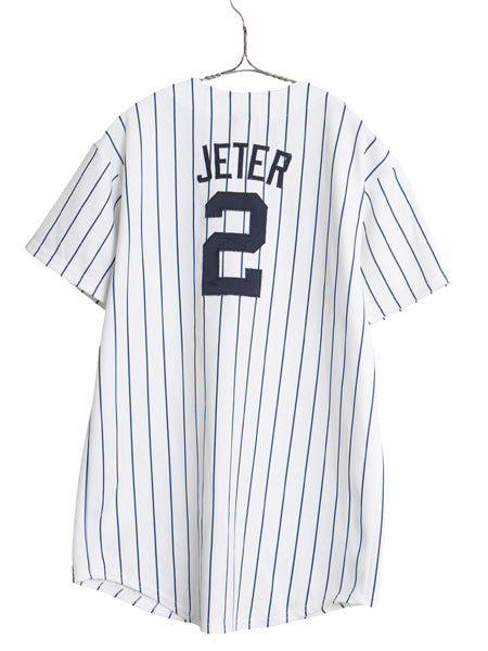 ヤンキース ベースボール シャツ キッズ XL メンズ S 程/ MLB オフィシャル マジェスティック 大リーグ ユニフォーム ジャージ 重ね着 野球