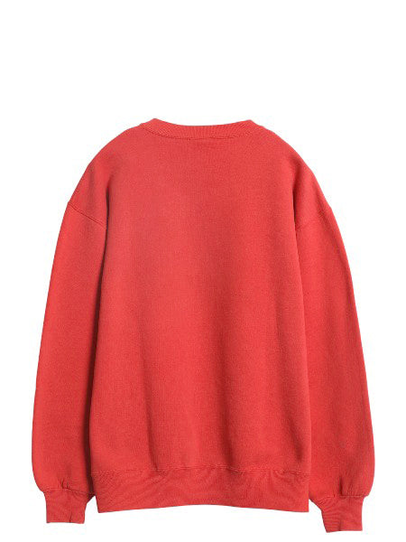 90s USA製 ラッセル 2段 カレッジ プリント スウェット メンズ レディース XL / オールド アイオワ トレーナー 前V 裏起毛 大きいサイズ 赤