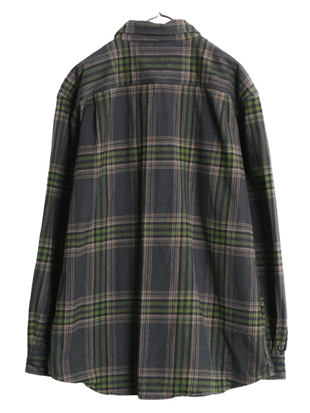 US企画 カーハート 長袖 ヘビー フランネル シャツ メンズ XL チェック LOOSE FIT ネルシャツ ワーク コットン 大きいサイズ マルチカラー