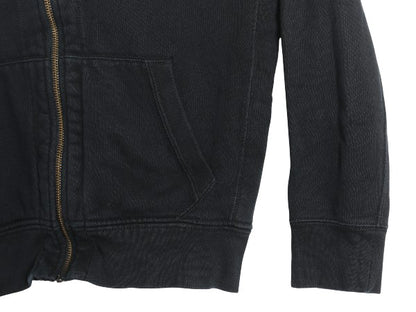 ポロ ラルフローレン フルジップ スウェット フード パーカー メンズ L トレーナー 裏起毛 ヘビーウェイト ワンポイント ブラック シンプル