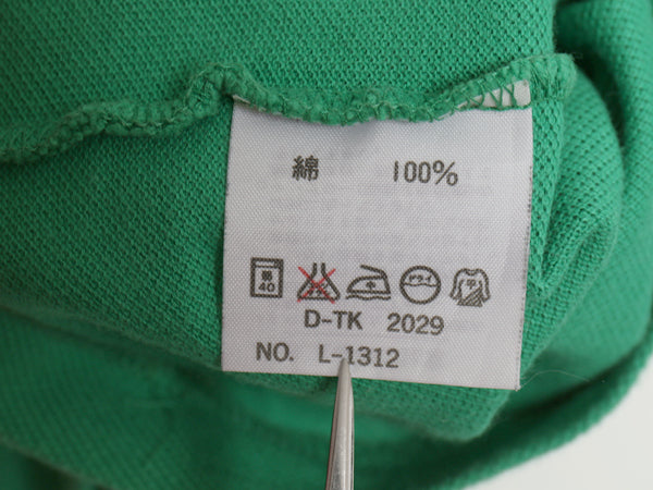 90s ラコステ 鹿の子 長袖 ポロシャツ メンズ S レディース М 古着 オールド 長袖シャツ ワンポイント コットン カットソー ワンポイント 