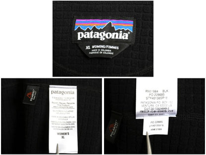 パタゴニア R1 フルジップ ジャケット レディース XL 16年製 レギュレーター アウトドア 裏 フリース ブルゾン ハイネック 大きいサイズ 黒
