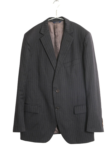 USA製 ブルックスブラザーズ テーラード ジャケット メンズ L 程/ 古着 ウール ブレザー スーツ サマー ストライプ きれいめ ビジネス 灰