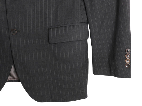 USA製 ブルックスブラザーズ テーラード ジャケット メンズ L 程/ 古着 ウール ブレザー スーツ サマー ストライプ きれいめ ビジネス 灰