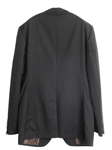 USA製 ブルックスブラザーズ テーラード ジャケット メンズ L 程/ 古着 ウール ブレザー スーツ サマー ストライプ きれいめ ビジネス 灰