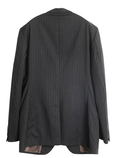 USA製 ブルックスブラザーズ テーラード ジャケット メンズ L 程/ 古着 ウール ブレザー スーツ サマー ストライプ きれいめ ビジネス 灰