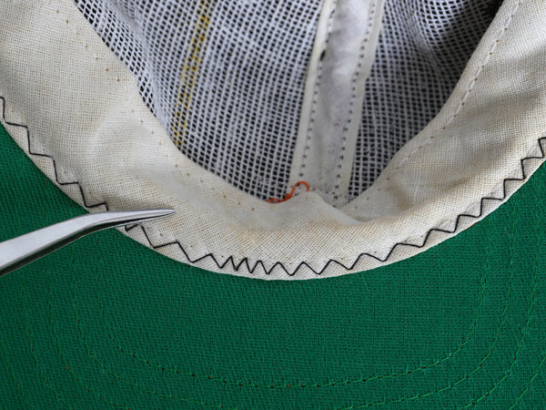 80s USA製 ニューエラ フェルト ワッペン付き ベースボール キャップ メンズ S M 古着 ヴィンテージ 帽子 ワンポイント ブラック オレンジ