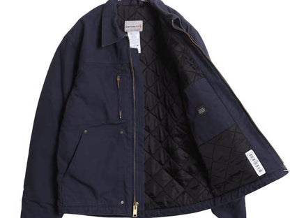 US企画 カーハート フルジップ キャンバス ジャケット メンズ S / ワーク 中綿 キルティング ナイロン ライナーブルゾン ジャンパー ダック