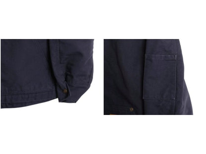 US企画 カーハート フルジップ キャンバス ジャケット メンズ S / ワーク 中綿 キルティング ナイロン ライナーブルゾン ジャンパー ダック