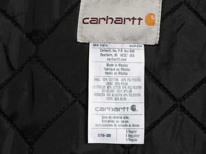 US企画 カーハート フルジップ キャンバス ジャケット メンズ S / ワーク 中綿 キルティング ナイロン ライナーブルゾン ジャンパー ダック