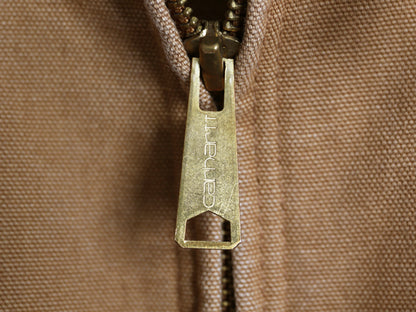 US企画 90s USA製 カーハート アクティブ ジャケット メンズ XL オールド ダック パーカー メッシュ ライナー フルジップ 大きいサイズ 茶