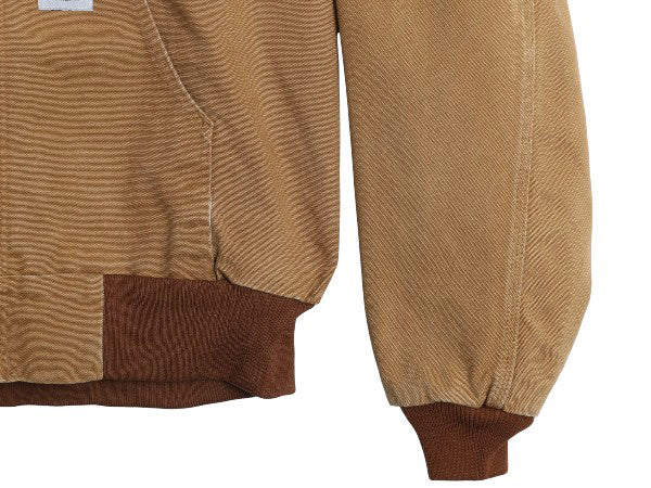 US企画 90s USA製 カーハート アクティブ ジャケット メンズ XL オールド ダック パーカー メッシュ ライナー フルジップ 大きいサイズ 茶