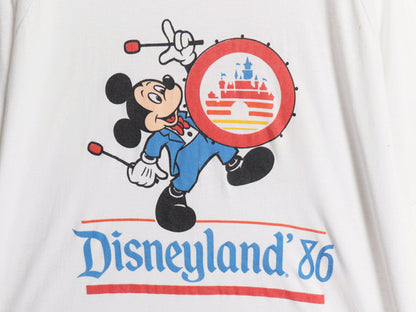 80s USA製 ミッキー プリント Tシャツ メンズ レディース XL / ヴィンテージ ディズニー オフィシャル イラスト キャラクター 大きいサイズ