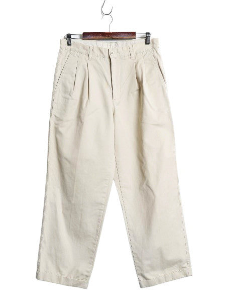 ギャップ コットン チノ パンツ メンズ 実寸 32 28 古着 オールド スラックス チノパン ストレート ツータック ボトムス シンプル ゆったり