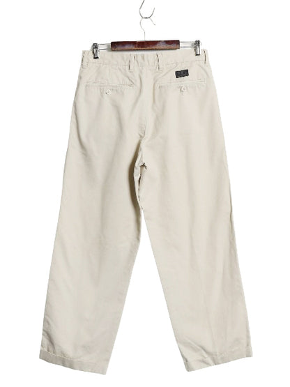 ギャップ コットン チノ パンツ メンズ 実寸 32 28 古着 オールド スラックス チノパン ストレート ツータック ボトムス シンプル ゆったり