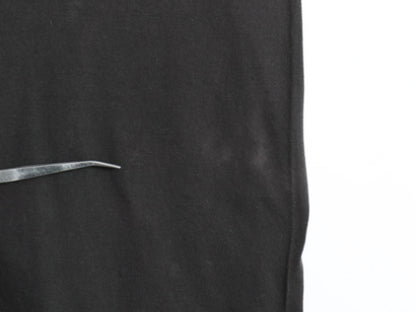 80s USA製 フルーツオブザルーム ポケット付き 無地 半袖 Tシャツ メンズ L 小さめ M 程/ ヴィンテージ ポケT 耳付き ブランク トップス 黒