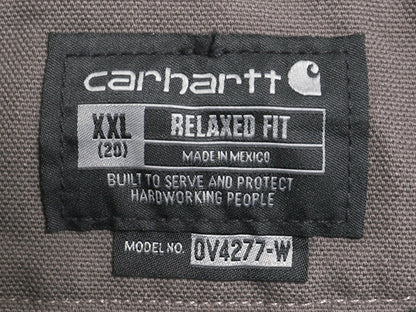 US企画 カーハート モックネック ダック ベスト レディース XXL / 裏 ボア パイル フリース フルジップ ワーク 重ね着 大きいサイズ 濃灰 