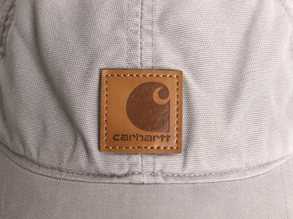 カーハート オデッサ ベースボール キャップ フリーサイズ 帽子 コットン キャンバス ワーク トラッカー ハット ワンポイント シンプル 灰
