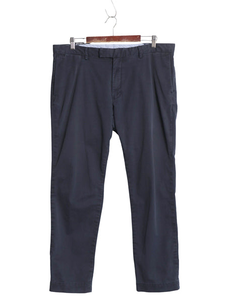 ポロ ラルフローレン チノ パンツ メンズ 36 30 / STRETCH SLIM FIT スラックス ノータック スリム ストレート チノパン ボトムス ネイビー