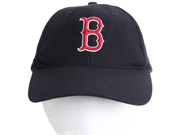 デッドストック ナイキ レッドソックス ベースボール キャップ フリーサイズ 帽子 MLB オフィシャル 大リーグ 野球 スウッシュ 6パネル 紺