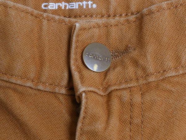 US企画 カーハート ダブルニー ダック ペインター パンツ 実寸 34 32 / 103334 ワーク ストレート ヘビーウェイト ストレッチ コットン 茶