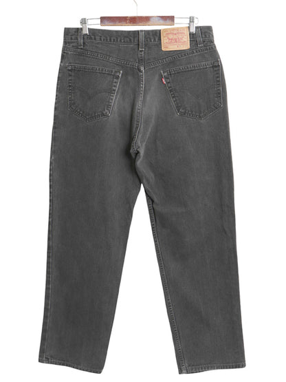 00s USA製 リーバイス 550 ブラック デニム パンツ 実寸 35 29.5 / オールド リラックス フィット テーパード ジーンズ ジーパン 5ポケット