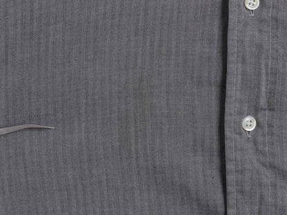 90s ラルフローレン ヘリンボーン ストライプ 長袖 ボタンダウン シャツ メンズ XL 古着 オールド ポロ 長袖シャツ コットン 大きいサイズ