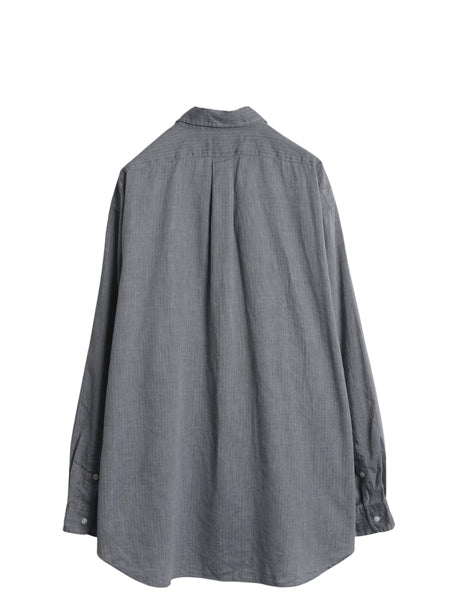 90s ラルフローレン ヘリンボーン ストライプ 長袖 ボタンダウン シャツ メンズ XL 古着 オールド ポロ 長袖シャツ コットン 大きいサイズ