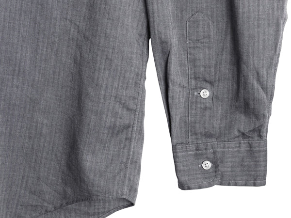 90s ラルフローレン ヘリンボーン ストライプ 長袖 ボタンダウン シャツ メンズ XL 古着 オールド ポロ 長袖シャツ コットン 大きいサイズ