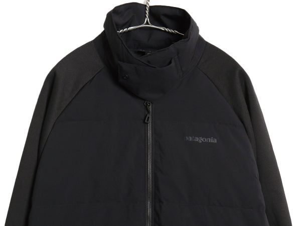 パタゴニア ユカイア ダウン ハイブリッド ジャケット メンズ L / 17年製 600フィル ナイロン キルティング ストレッチ フルジップ 黒 無地