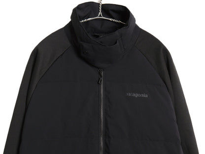 パタゴニア ユカイア ダウン ハイブリッド ジャケット メンズ L / 17年製 600フィル ナイロン キルティング ストレッチ フルジップ 黒 無地
