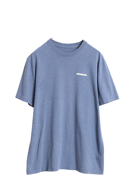 パタゴニア 両面 プリント 半袖 Tシャツ メンズ M / 19年製 アウトドア フィッツロイ フィッシュ グラフィック カットソー イラスト ブルー