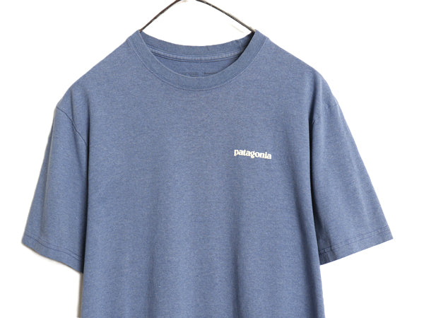 パタゴニア 両面 プリント 半袖 Tシャツ メンズ M / 19年製 アウトドア フィッツロイ フィッシュ グラフィック カットソー イラスト ブルー