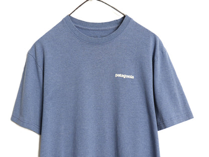 パタゴニア 両面 プリント 半袖 Tシャツ メンズ M / 19年製 アウトドア フィッツロイ フィッシュ グラフィック カットソー イラスト ブルー