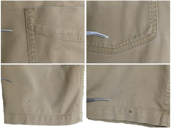 ノースフェイス チノ ショートパンツ メンズ 32 古着 アウトドア ストレッチ コットン ショーツ 短パン ハーフパンツ ノータック ベージュ