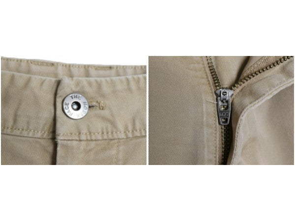 ノースフェイス チノ ショートパンツ メンズ 32 古着 アウトドア ストレッチ コットン ショーツ 短パン ハーフパンツ ノータック ベージュ