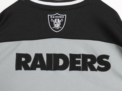 レイダース 長袖 ホッケー ジャージ メンズ M NFL オフィシャル ゲームシャツ アイスホッケー アメフト ユニフォーム 重ね着 プルオーバー