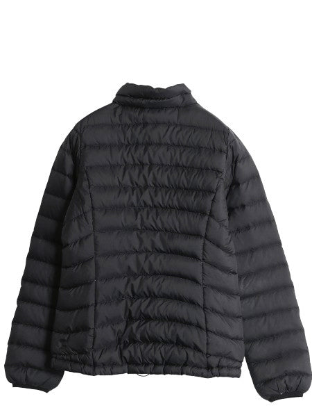 パタゴニア ダウン セーター キッズ XL レディース XS 程 11年製 アウトドア 600フィル ナイロン ジャケット ハイネック ブルゾン ブラック