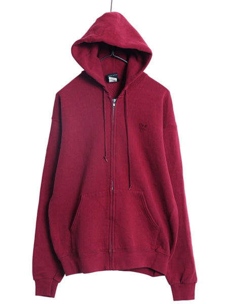 80s USA製 JCPENNY ロス五輪 モデル フルジップ スウェット フード パーカー メンズ M 古着 ヴィンテージ トレーナー オリンピック エンジ