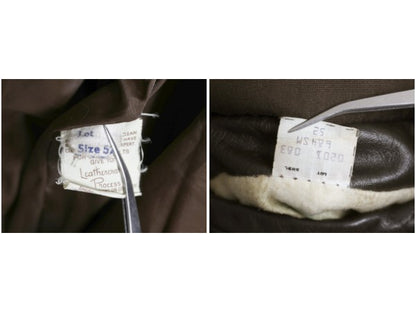 80s USA製 ショット G-1 タイプ 本革 レザー ジャケット 52 メンズ XXL 程 古着 ヴィンテージ 革ジャン フライト ボンバー 茶 大きいサイズ