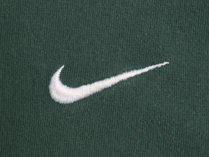 90s USA製 ナイキ スウッシュ 刺繍 半袖 Tシャツ メンズ XL / オールド ワンポイント ヘビーウェイト コットン カットソー 大きいサイズ 緑