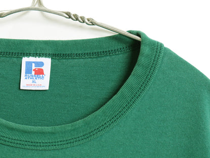 90s USA製 ラッセル 無地 半袖 Tシャツ メンズ XL オールド ヘビーウェイト コットン ブランク ソリッド トップス カットソー 大きいサイズ