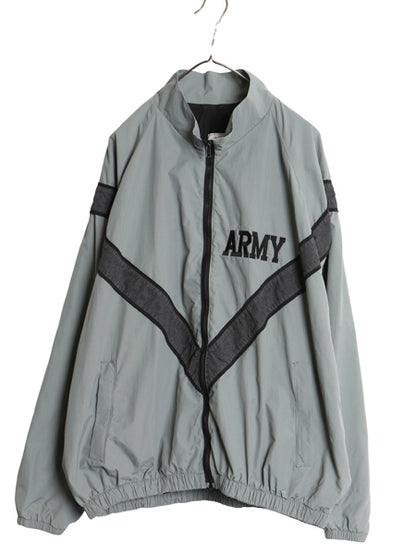 90s 米軍実物 US ARMY ナイロン トレーニング ジャケット X-LARGE REGULAR 99年製 オールド ミリタリー IPFU 軍物 大きいサイズ ジャンパー