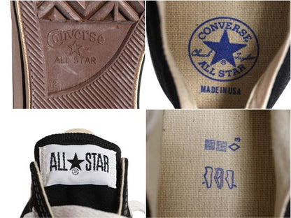 デッドストック 90s USA製 コンバース オールスター ローカット US 12 30.5cm / 新品 アメリカ製 オールド Converse ALLSTAR スニーカー 黒