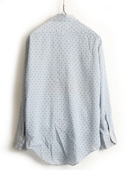 70's ARROW Kent Collection アロー ドット 水玉 総柄 長袖シャツ (15 1/2 M 程)